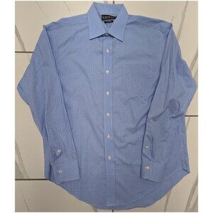 Lauren Ralph Lauren Blue Button Up Shirt Vintage Y2K Size 16 34/45